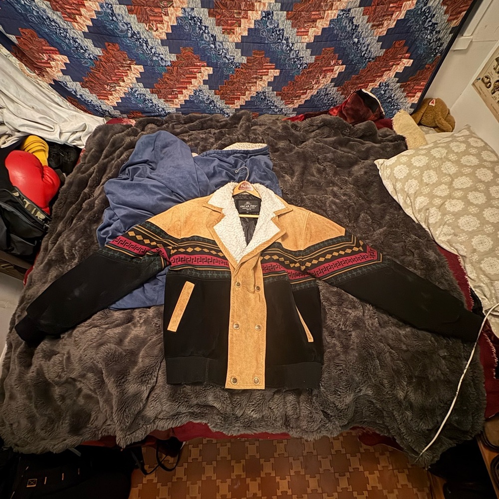 Stylish Black and Tan Bomber Jacket